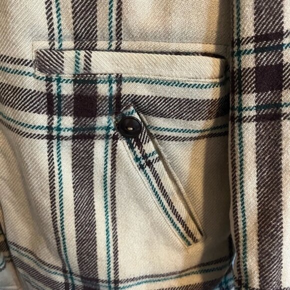 Vintage Woolrich full zip wool jacket awesome plaid lots of pockets M unisex - Picture 5 of 11